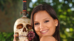 18 year old girl Ally Styles smokes before a nut sac nudeing BJ and a sexy